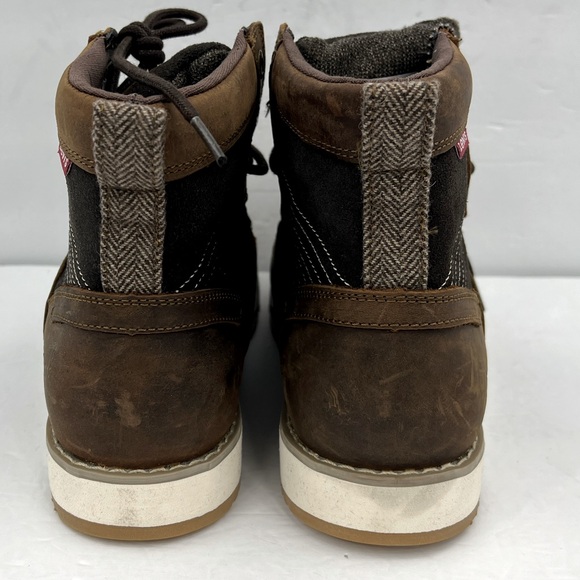 LEVIS, DAWSON TUMBLED UPPER LEATHER BOOTS, TWO TONE BROWN COLOR, MEN’S SIZE 9.5 - Picture 5 of 16
